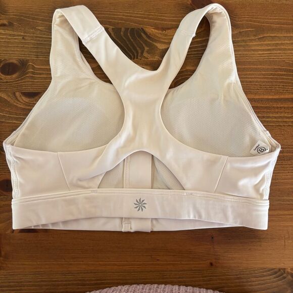 Athleta Ultimate Zip Front Bra size XS White - Picture 2 of 8